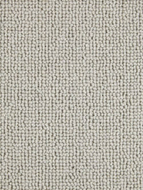 Artistry Silver Synthetic and Wool Plain Carpet