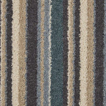 Artwork Special Edition Stripe Impressionist Wool and Synthetic Heather Carpet