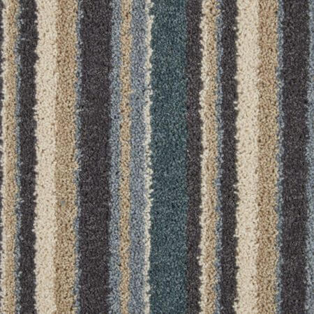 Artwork Special Edition Stripe Impressionist Wool and Synthetic Heather Carpet