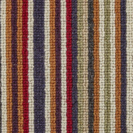Kaleidescope Autumn Wool Rib Stripe Carpet