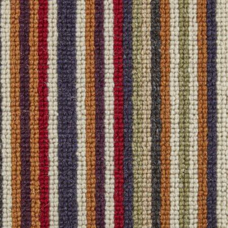 Kaleidescope Autumn Wool Rib Stripe Carpet