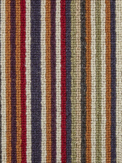 Kaleidescope Autumn Wool Rib Stripe Carpet