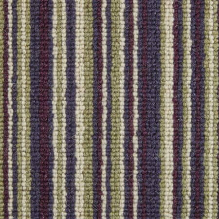 Kaleidescope Rainforest Wool Rib Stripe Carpet