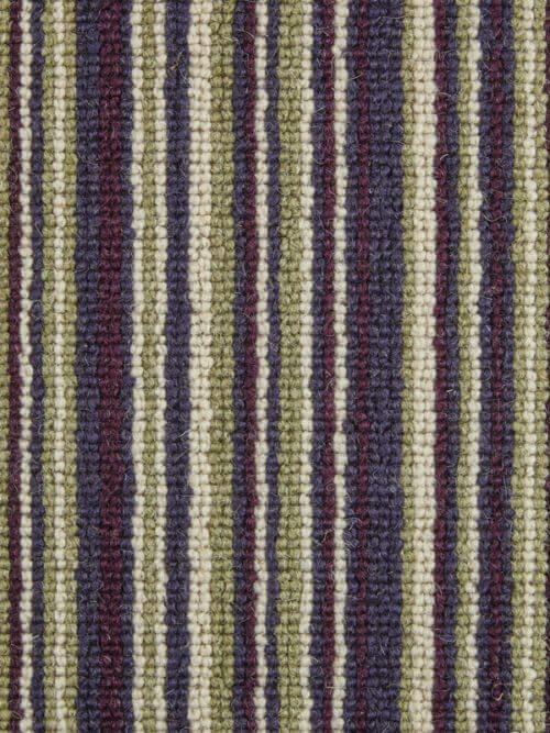 Kaleidescope Rainforest Wool Rib Stripe Carpet