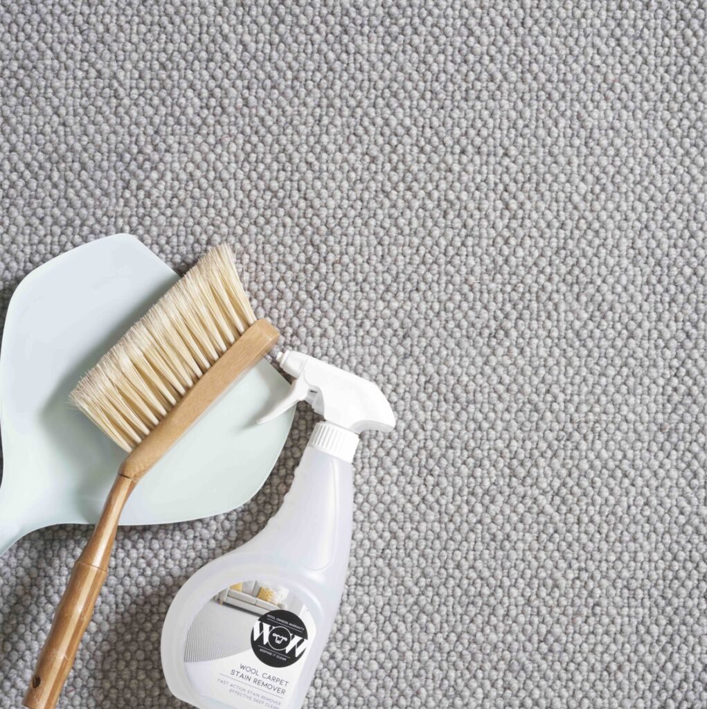 How do I clean stains on my carpet?